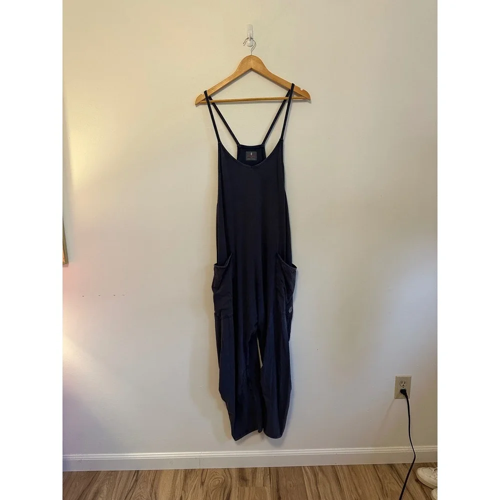 FP Movement x Free People Hot Shot Onesie in Supernova Navy Blue | Size Large